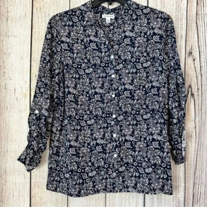 NWOT Croft & Barrow floral tops size medium